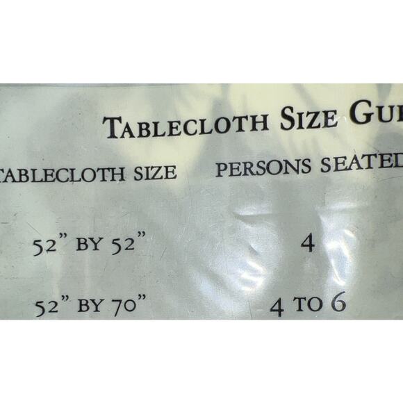 Sultan's Christmas Blue Floral VINYL Table Cloth 52" x 70", 4-6 Seat, Rectangle - Picture 3 of 10